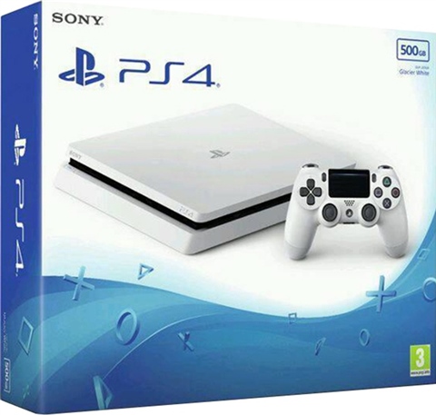 Playstation 4 Slim Console, 500GB White, Boxed